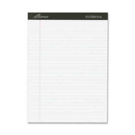 Ampad Legal Pad - Ampad Legal-ruled Writing Pad - 50 Sheet - 15 Lb - Legal/wide Ruled - 8.50