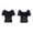 Black, variant on Women's Tops T-Shirts Low Cut Fitted Pure Short Sleeved V Neck Lace Tees Women's Clothing