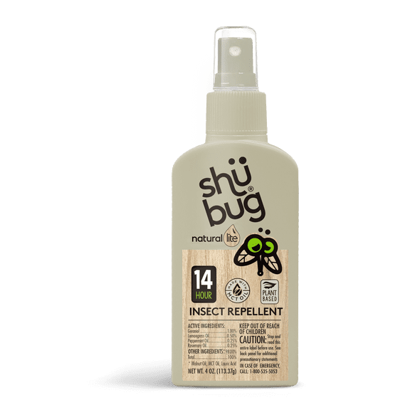 Shubug Natural Clean Mist Insect Repellent Pump Personal Bug Spray 4oz