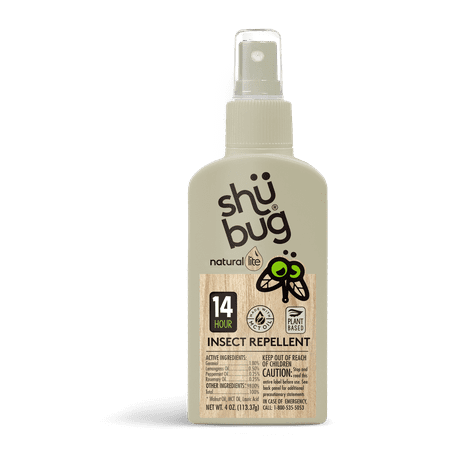 Shubug Natural Clean Mist Insect Repellent Pump Personal Bug Spray 4oz