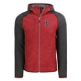 thumbnail image 2 of Men's Cutter & Buck Heather Charcoal/Red Boston Red Sox Mainsail Full-Zip Hooded Jacket, 2 of 3