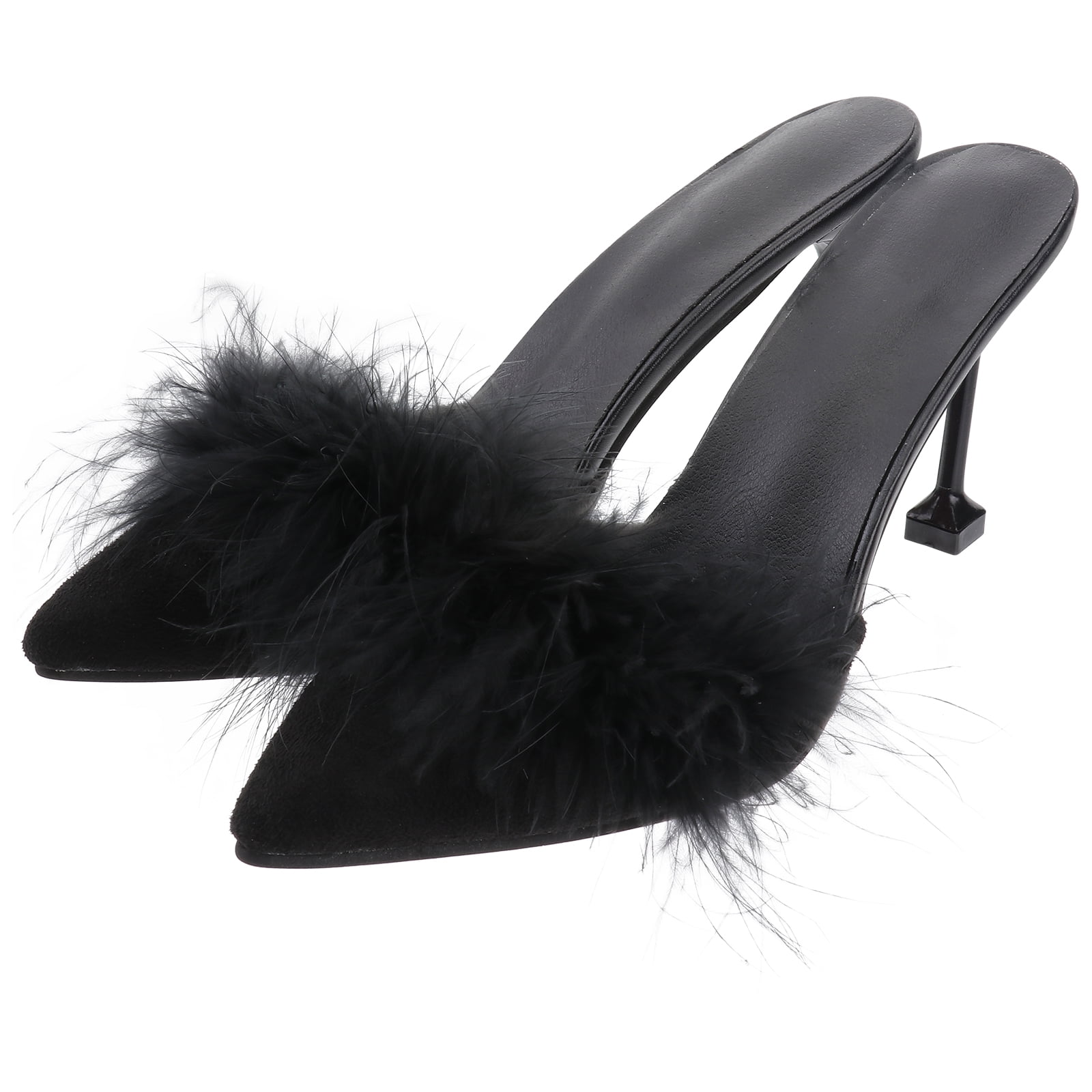 fluffy small heels