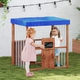 thumbnail image 2 of Gymax Maisonnette de Jeu pour Enfants avec Pistolets de Ravitaillement en Gaz, Tableaux à Craie et Étagères de Rangement, 2 of 10