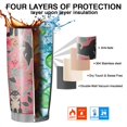 thumbnail image 7 of 20 Oz Shiba Inu Dog and Flower Floral Coffee Tumbler Double Wall Insulated Stainless Steel Water Bottle | Metal Reusable Thermoses Flask with Cup Cap | Leak & Sweat Proof with Anti-Dust Lid, 7 of 7