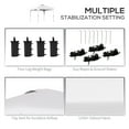 thumbnail image 6 of Outsunny 10' x 10' Pop Up Canopy Tent with Wheeled Carry Bag and Sand Bags, 6 of 9