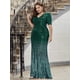 thumbnail image 1 of Plus Size Party Dresses Elegant Sexy Beads Lady Sequin Dress Large Size Gradient Color Women's Evening Dress High Waist Slim Fit5XL Gao Jinjia LED, 1 of 1