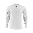 thumbnail image 2 of GuangCheng Mens Shirts,Corduroy,Ribbed Knit,Crew Neck,Long Sleeve Sweaters,Slim Fit,Soft,Warm,Comfortable,Stretch,Pullover Tops,White,Size S, 2 of 5