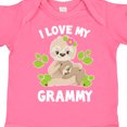 thumbnail image 4 of Inktastic Cute Sloth I Love My Grammy with Green Leaves Boys or Girls Baby Bodysuit, 4 of 5