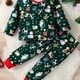 thumbnail image 1 of 2 Uds, Conjunto De Camisetas Y Pantalones De Manga Larga Con Estampado De Dibujos Animados De Navidad Para Niños Pequeños Y Niñas, Conjuntos Informales Para Niños, Conjunto De Pijama, 1 of 4