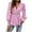 Pink, variant on Lenpel Blouses for Women Ruffle Lantern Long Sleeve Cross Deep V Neck Pleated Tie Front Tunic Tops Dressy Casual Shirts(Wine,X-Large)