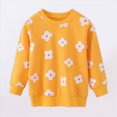 thumbnail image 2 of HCNTES Toddler Baby Girl Sweatshirt Long Sleeve Crewneck Flower Sweater Pullover Tops 2T 3T 4T 5T 6T 7T Kids Loose Tee Tops, 2 of 6