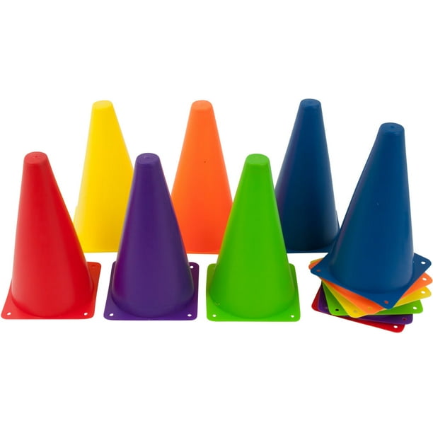 Plastic Cone 12 Pack Sports Training Gear By Trademark Innovations