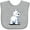 AC-Heather Grey, variant on Inktastic Fluffy Butt Westie Boys or Girls Baby Bib