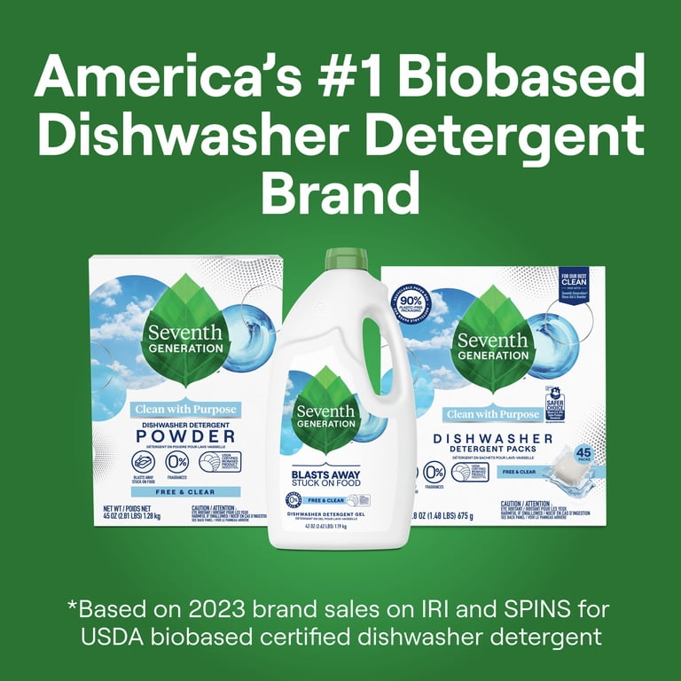Seventh Generation Liquid Dishwasher Detergent, Free & Clear, 42 fl oz photo 5