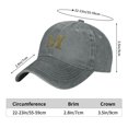 thumbnail image 6 of LNWH Baseball Cap, Adjustable Size for Running Workouts and Outdoor Activities All Seasons, Alphabet M - Gray, 6 of 8