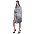 thumbnail image 4 of Moomaya Printed Womens Kimono Robes Short Satin Silk Bridal Robe Loungewear, 4 of 7