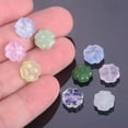 thumbnail image 3 of U8MO 20pcs Four Leaf Clover Shape 10mm Lampwork Glass Loose Beads For Jewelry Making-Clear AB, 3 of 3