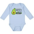 thumbnail image 3 of Inktastic Auntie's Little Avocado with Cute Baby Avocado Boys or Girls Long Sleeve Baby Bodysuit, 3 of 5