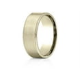 thumbnail image 2 of Benchmark� 18k Gold 8mm Comfort-fit Riveted Edge Satin Finish Design Wedding Band Ring, 2 of 9