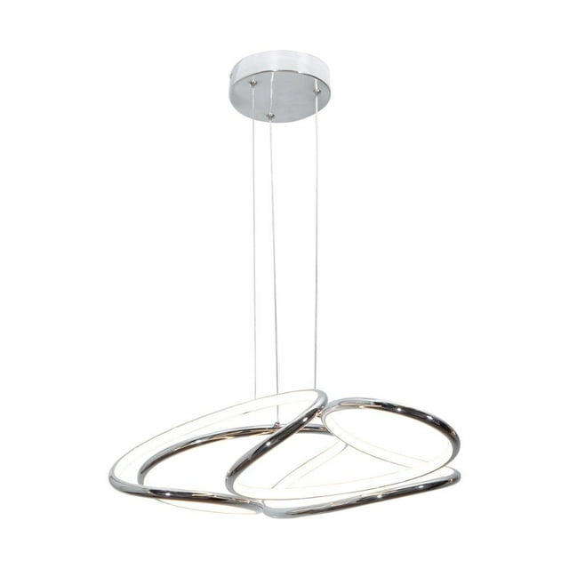 Lámpara colgante LED LámparaYa acero acabado cromo 36W
