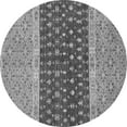 thumbnail image 1 of Ahgly Company Indoor Round Oriental Gray Modern Area Rugs, 5' Round, 1 of 4