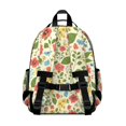 thumbnail image 3 of Pioneer Flower Floral Print Pattern Backpack for School, Cute School Bag with Adjustable Shoulder Straps and Padded Back, 15.25"x11.5"x5.25", 3 of 5
