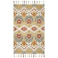 thumbnail image 6 of SAFAVIEH Suzani Jimmy Southwestern Wool Runner Rug, Grey/Gold, 2'3" x 8', 6 of 6