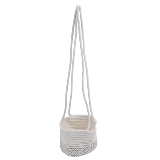 Hanging Plant Holder, Hanging Basket Durable Foldable For Plant Stand For Cosmetics For Vegetables White