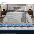 thumbnail image 5 of Mainstays King Comforter Set, All-Season, 5-Piece, Soft Silver Check, 5 of 14
