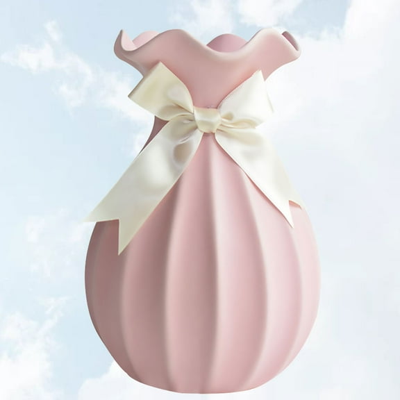 Masteelf 1pc Ceramic Flower Holder Hydroponic Vase for Room Creative Table Container Pink Household Supply