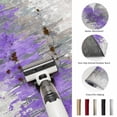 thumbnail image 5 of Round Area Rugs 5Ft, Purple Grey Abstract Non-Slip Washable Circle Rugs Carpet, Gradient Geometric Graffiti Modern Art Indoor Outdoor Rug Floor Mats Throw Runner for Bedroom Living Room Bathroom, 5 of 8