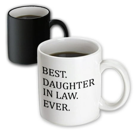 3dRose Best Daughter in law ever - gifts for family and relatives - inlaws, Magic Transforming Mug,