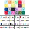 thumbnail image 3 of veasfak 5848 Pcs Perles d'Argile Plates pour Fabrication de Bijoux DIY Perles d'Argile Colorées Rondes 5848 Pcs Perles d'Argile, 3 of 9