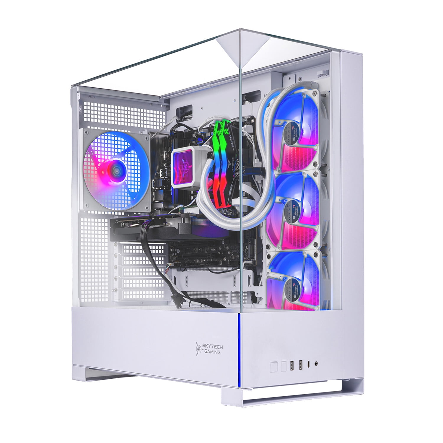 Skytech Gaming Azure 3 Gaming PC, AMD Ryzen 7 9800X3D 4.7GHz