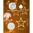 thumbnail image 2 of ONSTUY LED Stars Christmas Lights,3 Pack LED Christmas Window Lights,10 LEDs Christmas Decorations with Timer for Window Decoration, Christmas Decoration, Balcony,Party,Wedding,Warm White, 2 of 7
