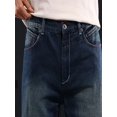 thumbnail image 3 of lkfuzj Men's All Season Elastic Waist Cargo Jeans | Vintage Nylon Spandex Pants for Outdoor Work Hiking, 3 of 10