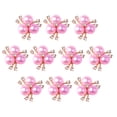 thumbnail image 1 of 10x Rhinestone Crystal Per Adorno Ftback Flor Rosa Sunnimix Botón de diamantes de imitación Joyería DIY, 1 of 8