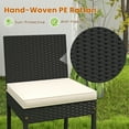 thumbnail image 6 of Topbuy 7-Piece Patio Bar Dining Set PE Rattan Furniture Set with Acacia Wood Tabletop & Soft Cushions, 6 of 9