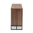 thumbnail image 4 of Bowery Hill Brown Finished Wood and Black Metal Dining Room Buffet, 4 of 9