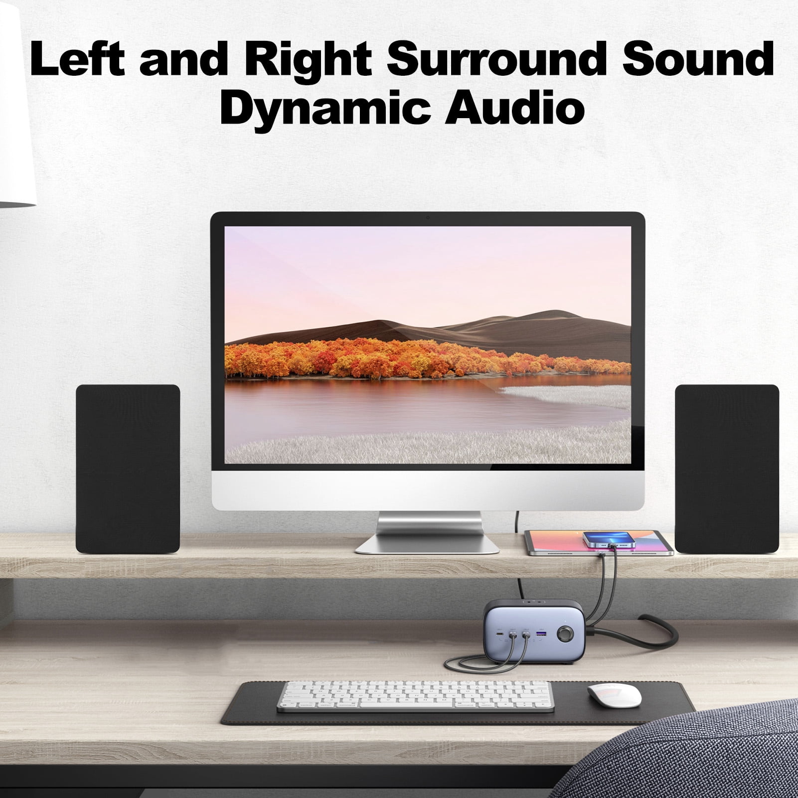 80W Powered Bluetooth Bookshelf Speakers, Record Player Speakers with 4 Inch Woofer, Stereo Speakers with Optical/AUX Connection for Turntable/PC and TV, No Receiver or Amplifier Required