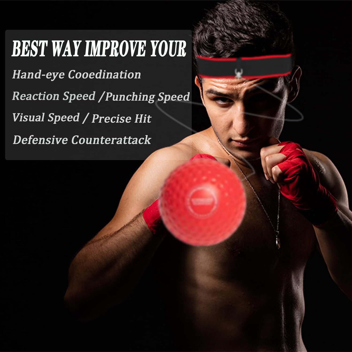 Boxing Training Equipment Boxing Reflex Ball Set - 3 Balls With ...