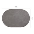 thumbnail image 6 of Unique Bargains 6pcs Oval Table Mats for Kitchen Gray/Mud Yellow 17.3"x11.8", 6 of 6