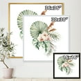 thumbnail image 4 of Designart 'Tropical Bouquet With Palm Orchids Leaves' Traditional Framed Canvas Wall Art Print, 4 of 5