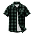 thumbnail image 5 of Unisex Summer Lapel Single Breasted Double Pocket Short Sleeved Shirt Top Short Sleeved Lapel Top/shirt, 5 of 9