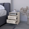 thumbnail image 7 of Knubmt 2 Drawers Nightstand with Metal Handle, Wood Beside Table for Living Room, Bedroom, 7 of 7