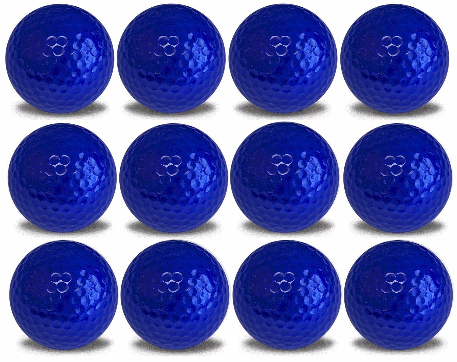 Dark Blue Golf Balls 12 Pack by GBM Golf – Durable High-Visibility Golf Balls