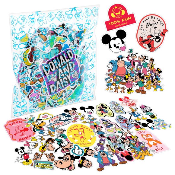 Pack de 100 Pegatinas de Vinilo Fashion Angels Disney – Para mayores de 8 años