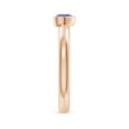 thumbnail image 3 of Angara Natural 0.23 Ct. Tanzanite Solitaire Ring in 14K Rose Gold for Women (Ring Size: 11.5), 3 of 9