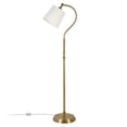 thumbnail image 3 of Evelyn&Zoe Harland Arc Floor Lamp with Fabric Shade, 3 of 8