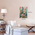 thumbnail image 6 of 12x18 inch Paintings Wall Decor Cactus & Flower Garden Decor Poster,Classic Garden Decor Accessory,Indoor Home Living Room,Study,Bar,Cafes Wall Art Decor Poster Canvas,For Cactus Lovers Gift, 6 of 6